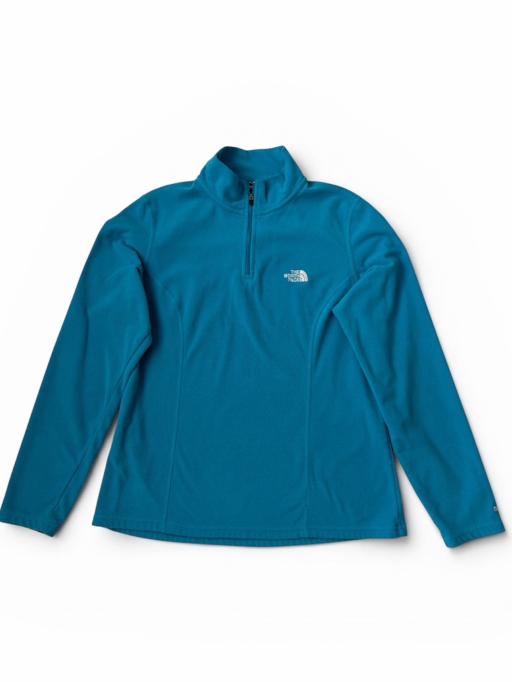 The North Face Turquoise blue Quarter-Zip Fleece Pullover size L